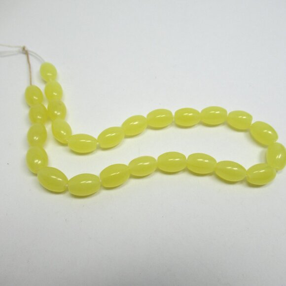Yellow oval UG beads - Picture 6 of 6